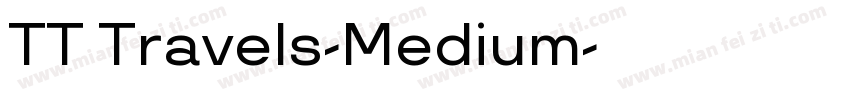 TT Travels-Medium字体转换